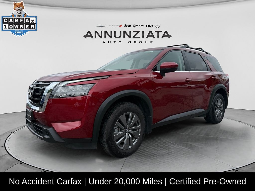 Red (Scarlet Ember Tintcoat) 2025 Nissan Pathfinder SUV / Crossover All-Wheel Drive 9-Speed Automatic