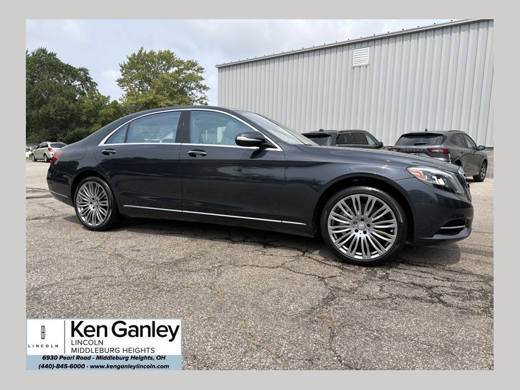 Black 2015 Mercedes-Benz S-Class Sedan Rear-Wheel Drive 7-Speed Automatic