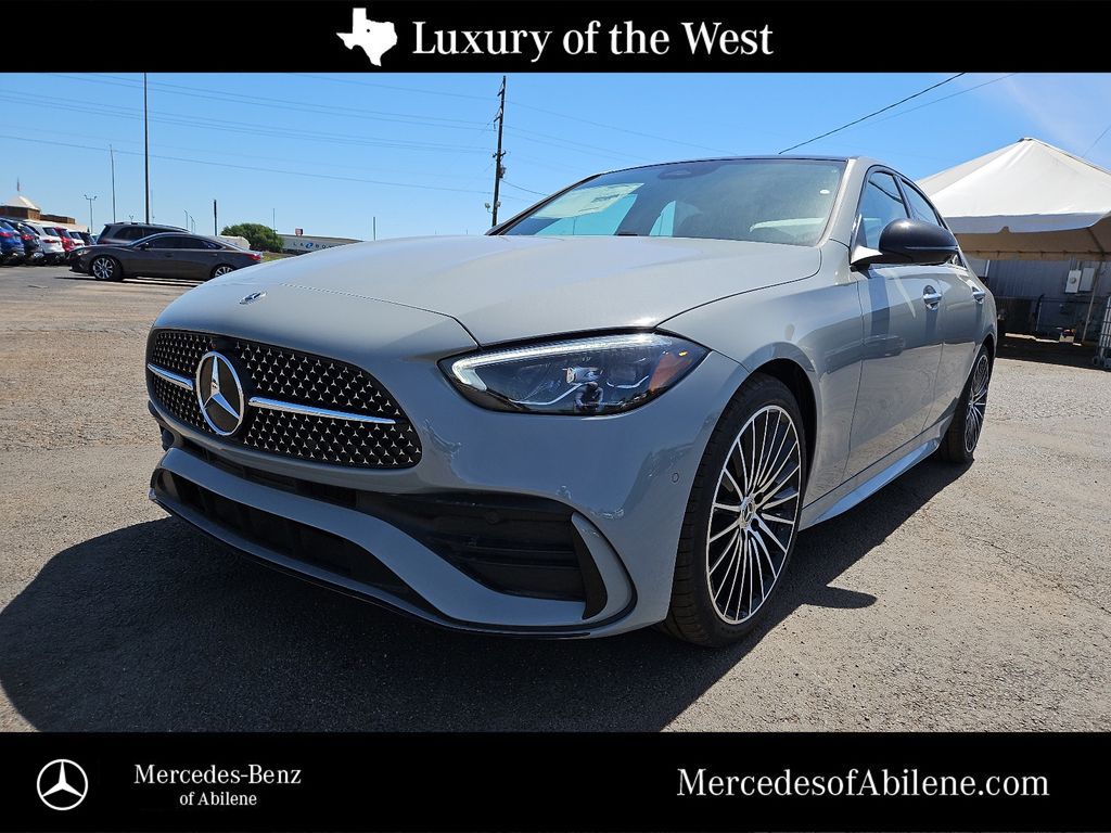 Gray (MANUFAKTUR Alpine Grey) 2026 Mercedes-Benz C-Class C 300 4MATIC Sedan All-Wheel Drive 9-Speed Automatic