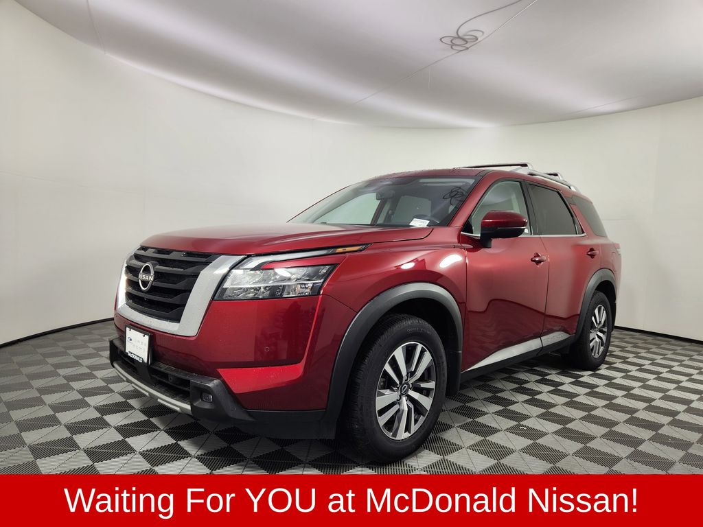 Red (Scarlet Ember Tintcoat) 2023 Nissan Pathfinder SUV / Crossover All-Wheel Drive 9-Speed Automatic