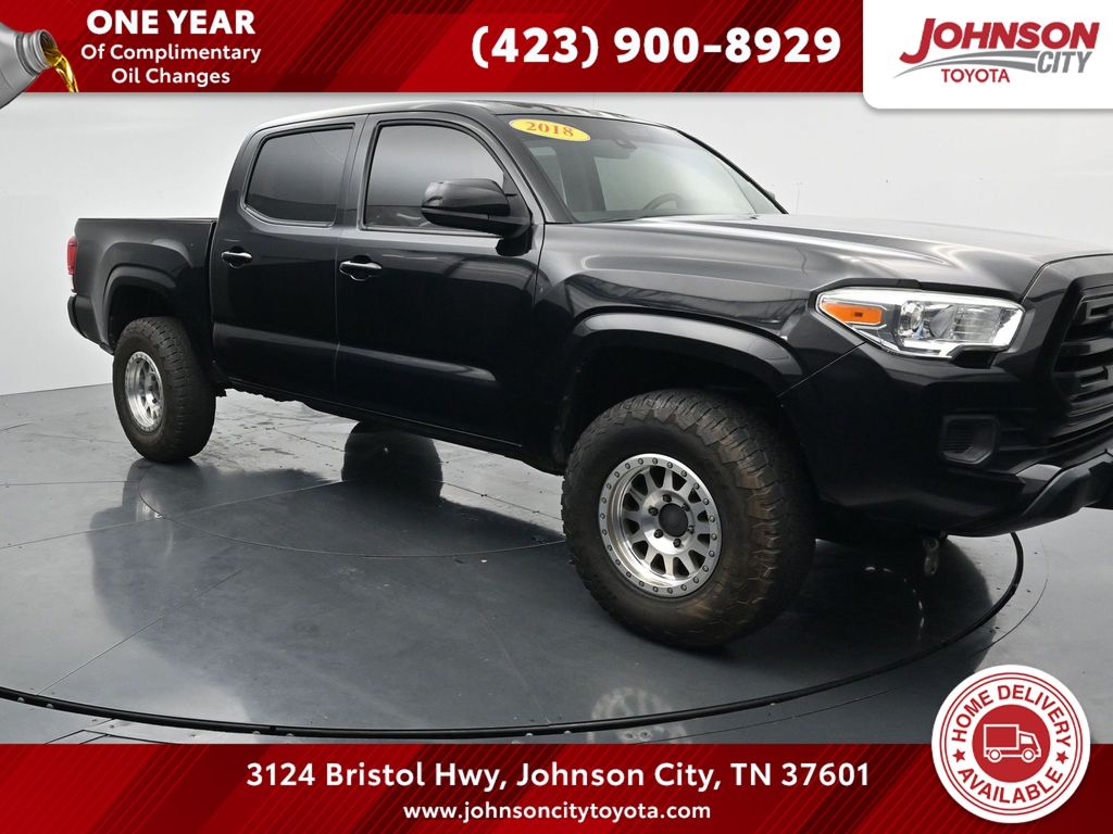 Midnight Black Metallic 2018 Toyota Tacoma Pickup Truck Four-Wheel Drive 6-Speed Automatic