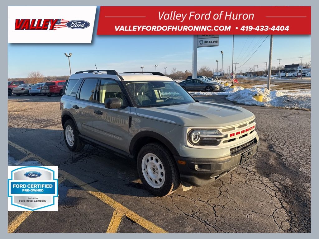 Cactus Gray 2023 Ford Bronco Sport Heritage AWD SUV / Crossover All-Wheel Drive 8-Speed Automatic