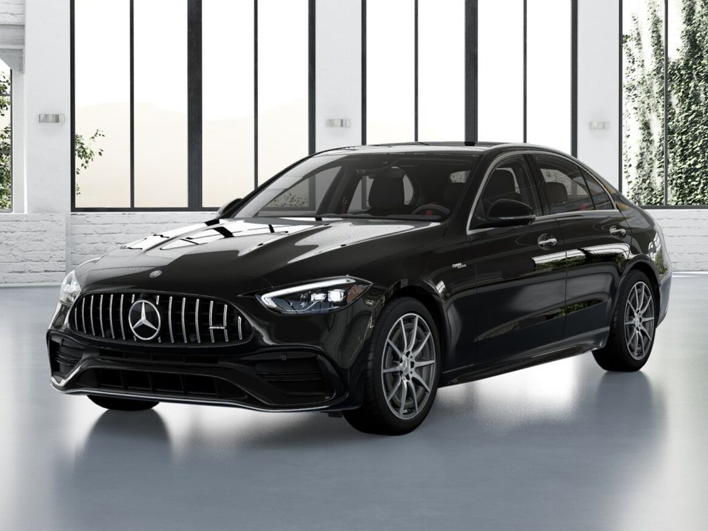 Black 2026 Mercedes-Benz C-Class Sedan All-Wheel Drive 9-Speed Automatic