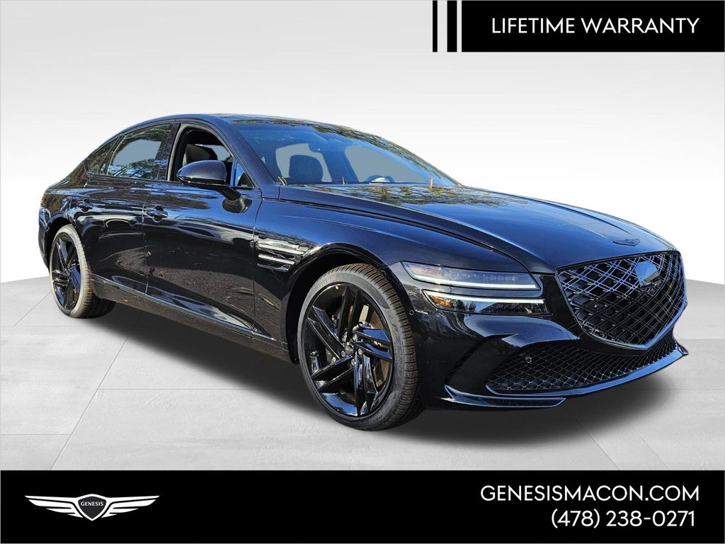Vik Black 2026 Genesis G80 3.5T Prestige Black AWD Sedan All-Wheel Drive 8-Speed Automatic
