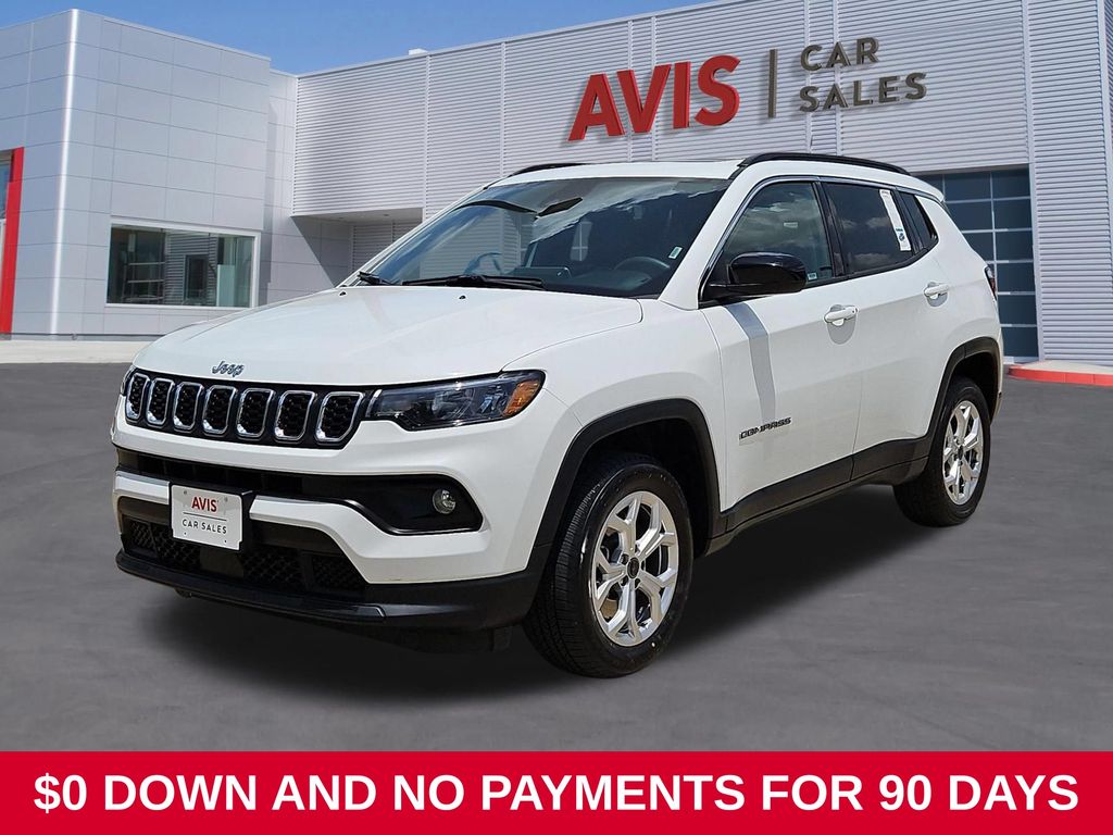 Bright White Clearcoat 2025 Jeep Compass SUV / Crossover Four-Wheel Drive 8-Speed Automatic