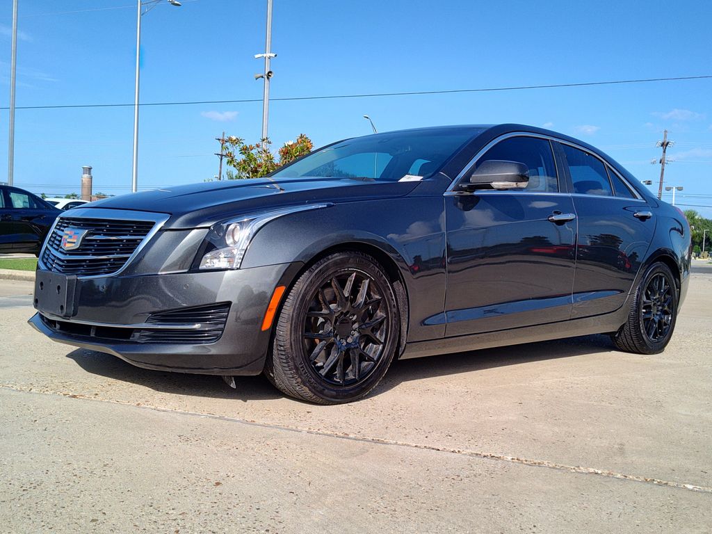 Phantom Gray Metallic 2015 Cadillac ATS Sedan Rear-Wheel Drive 6-Speed Automatic