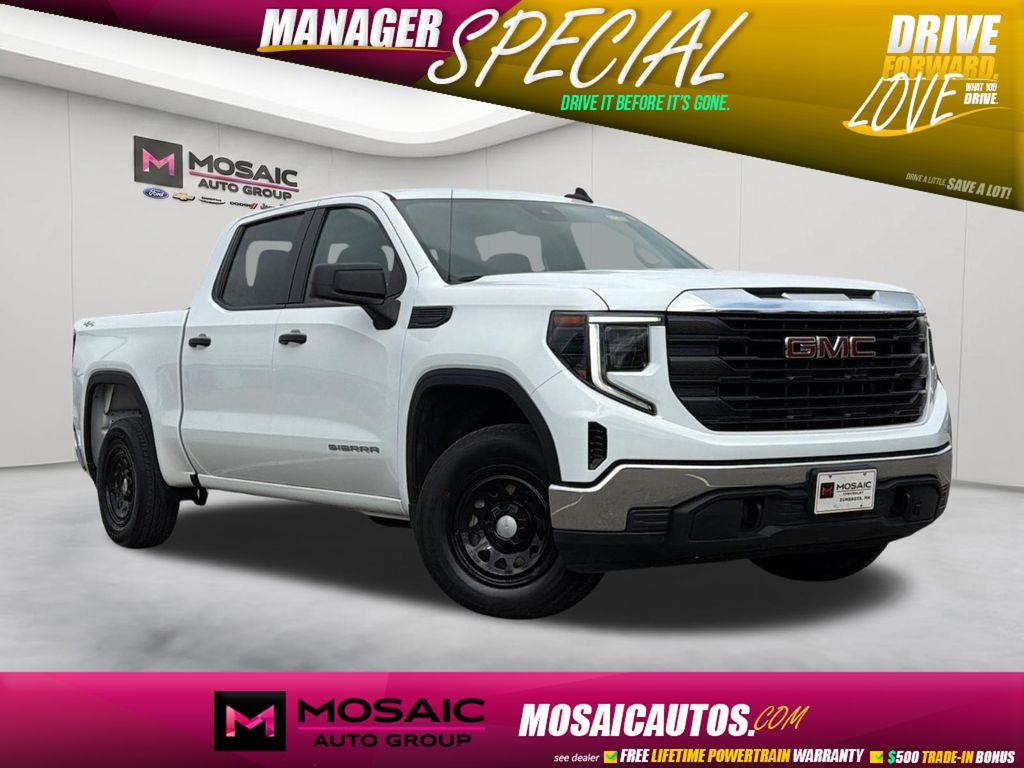 Summit White 2024 GMC Sierra 1500 Pickup Truck Four-Wheel Drive Automatic