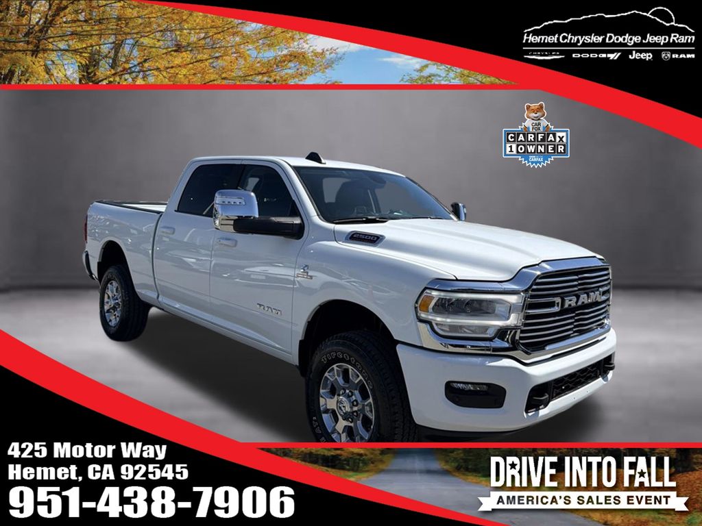 Bright White Clearcoat 2024 RAM 2500 Pickup Truck Four-Wheel Drive 6-Speed Automatic