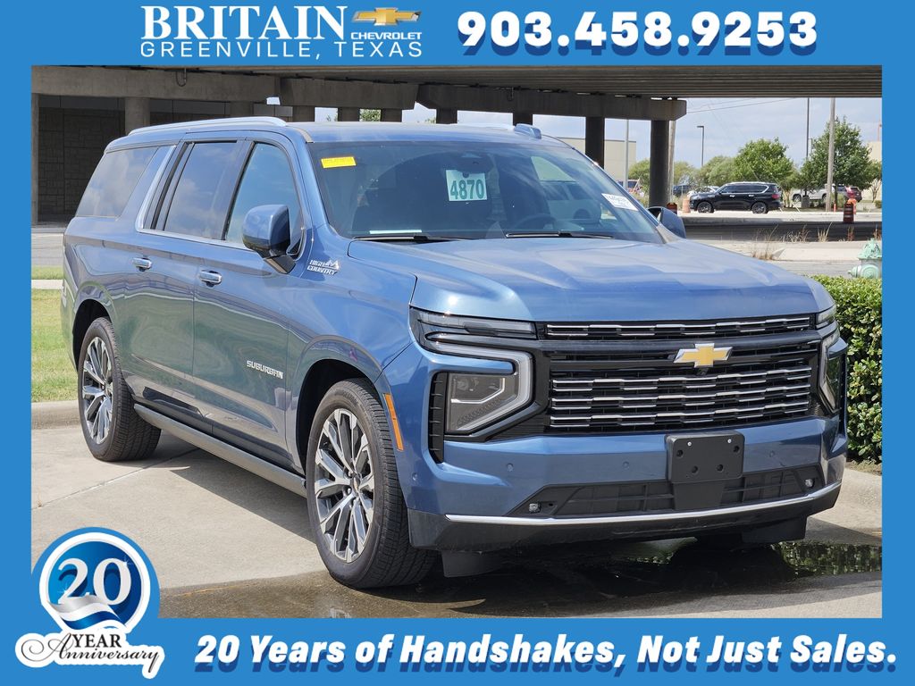 Lakeshore Blue Metallic 2025 Chevrolet Suburban SUV / Crossover Four-Wheel Drive