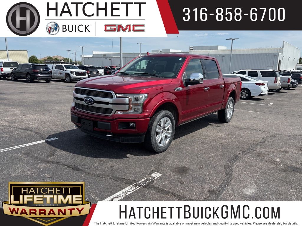 Ruby Red 2019 Ford F-150 Platinum SuperCrew 4WD Pickup Truck Four-Wheel Drive Automatic