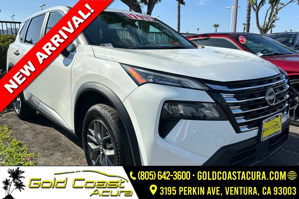 Glacier White 2024 Nissan Rogue SUV / Crossover Front-Wheel Drive Continuously Variable Transmission