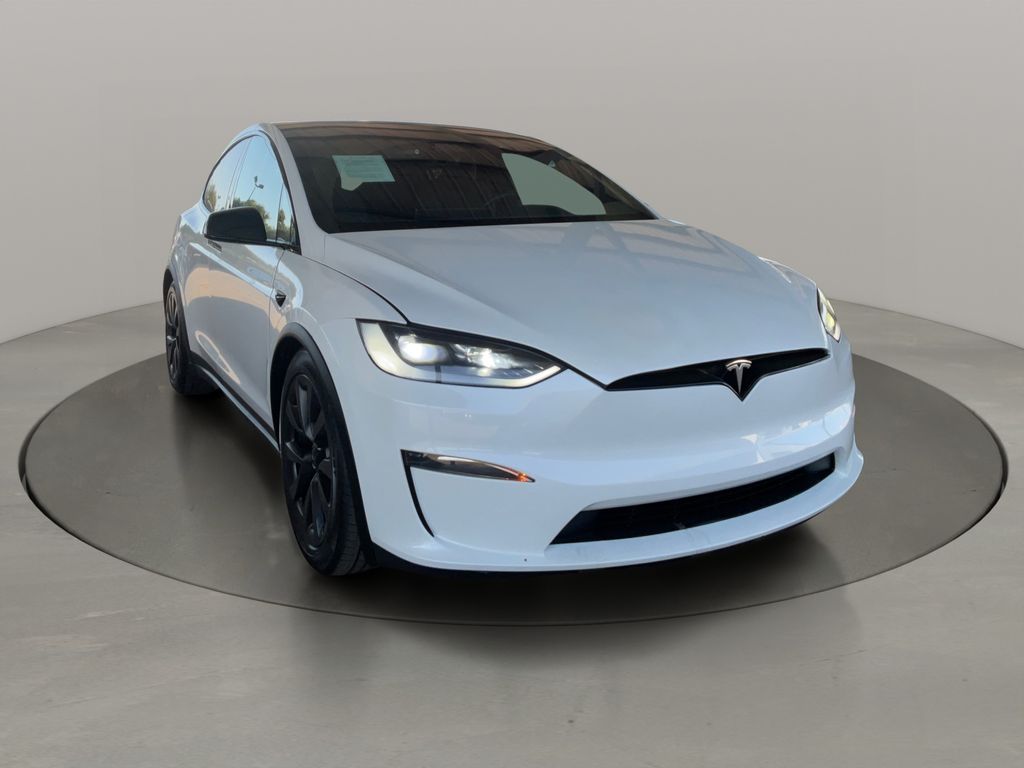 Pearl White Multi-Coat 2024 Tesla Model X AWD SUV / Crossover All-Wheel Drive 1-Speed Automatic