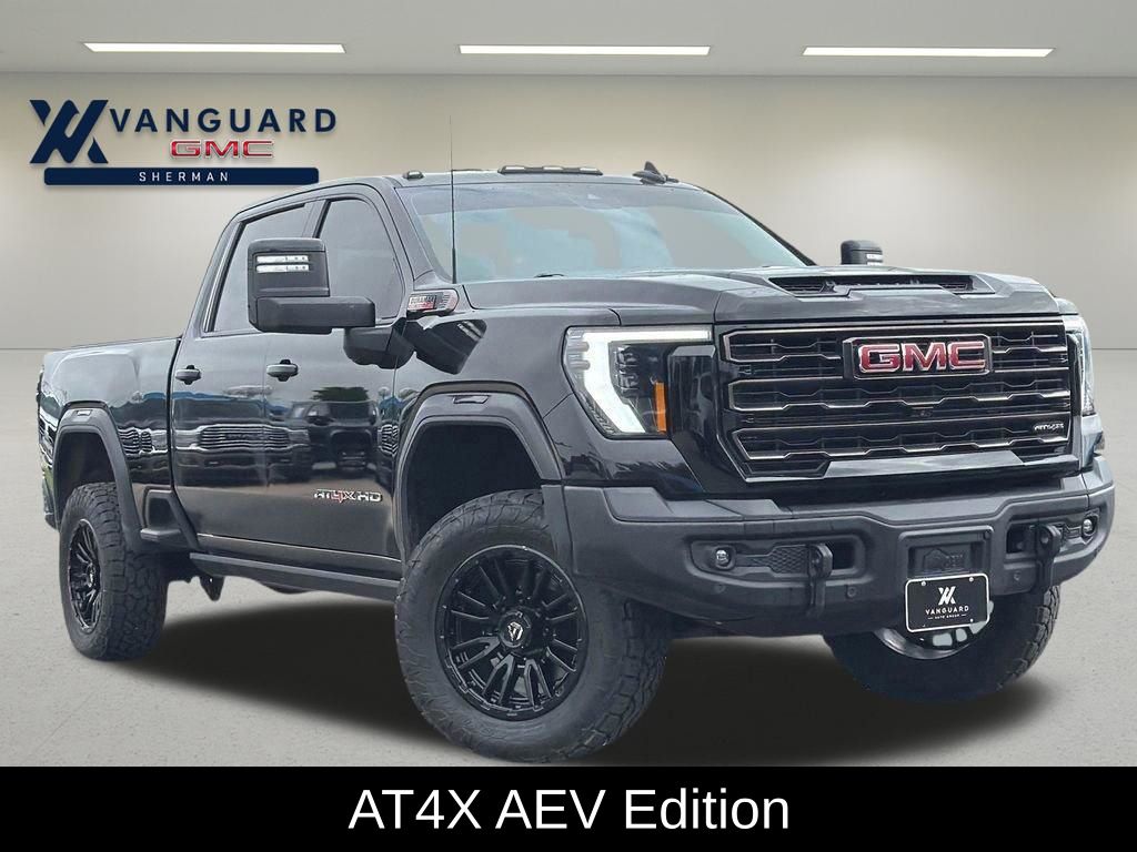 Onyx Black 2024 GMC Sierra 2500HD AT4X Crew Cab 4WD Pickup Truck Four-Wheel Drive Automatic