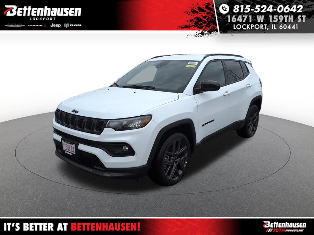 Bright White Clearcoat 2026 Jeep Compass SUV / Crossover Four-Wheel Drive 8-Speed Automatic