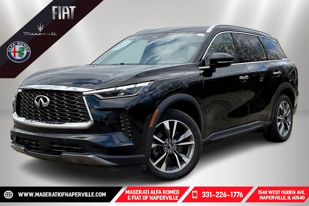 Black 2022 INFINITI QX60 Luxe AWD SUV / Crossover All-Wheel Drive 9-Speed Automatic