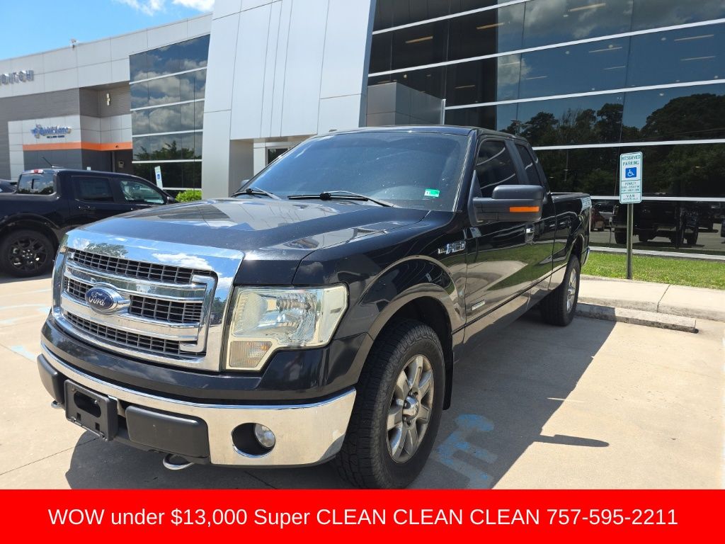 Tuxedo Black Metallic 2013 Ford F-150 XLT SuperCab 4WD Pickup Truck Four-Wheel Drive 6-Speed Automatic