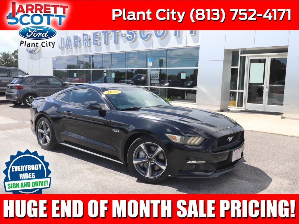 Black 2015 Ford Mustang Coupe Rear-Wheel Drive 6-Speed Automatic