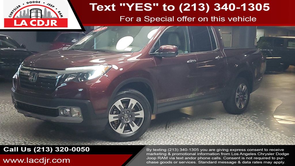 Red 2019 Honda Ridgeline RTL-E AWD Pickup Truck All-Wheel Drive 6-Speed Automatic