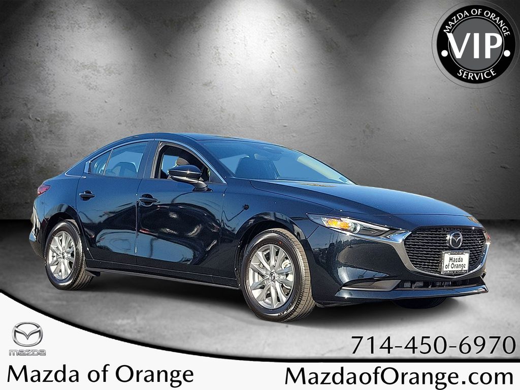 Jet Black Mica 2026 Mazda MAZDA3 Sedan Front-Wheel Drive 6-Speed Automatic