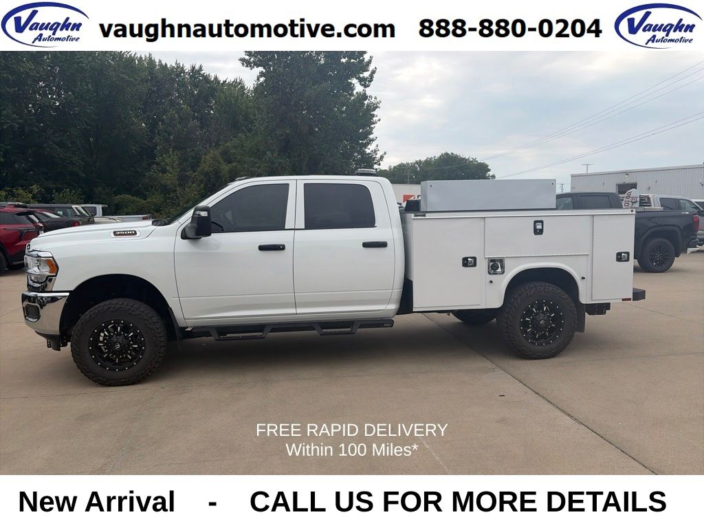 Bright White Clearcoat 2023 RAM 3500 Pickup Truck Four-Wheel Drive 8-Speed Automatic