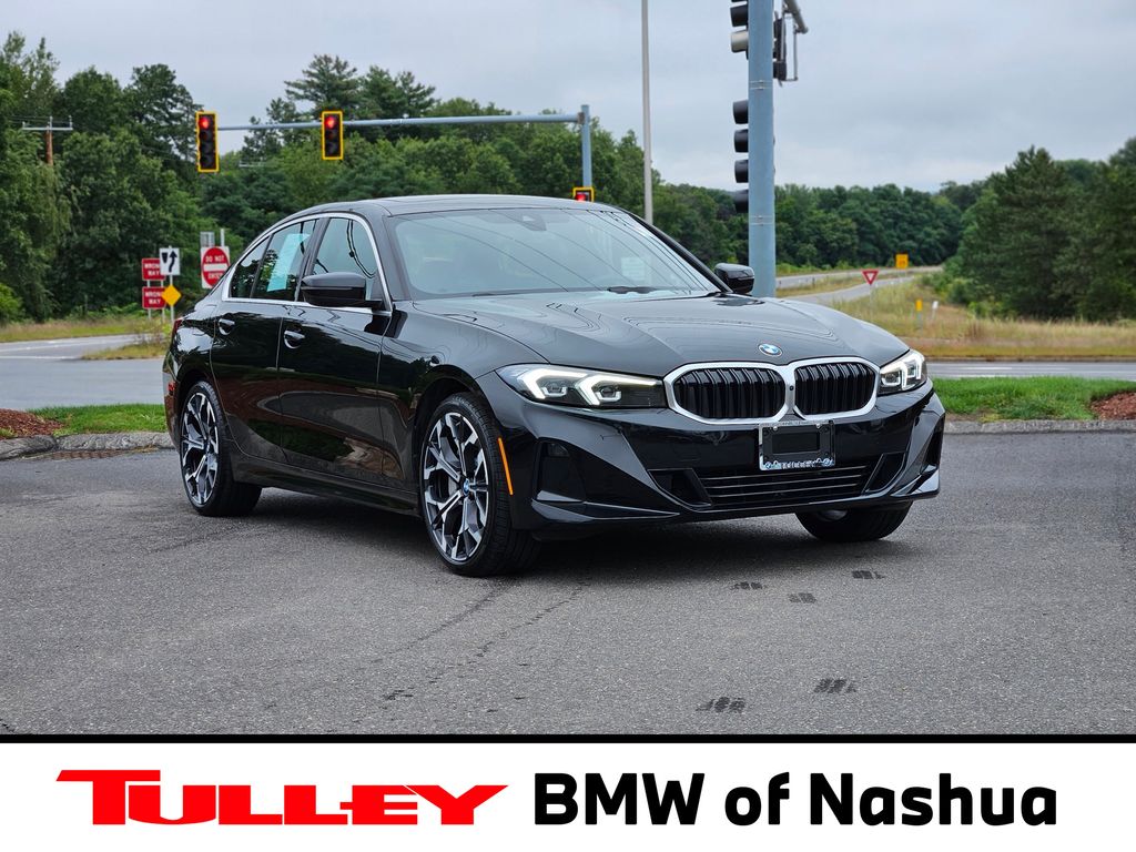 Black Sapphire Metallic 2025 BMW 3 Series Sedan All-Wheel Drive 8-Speed Automatic