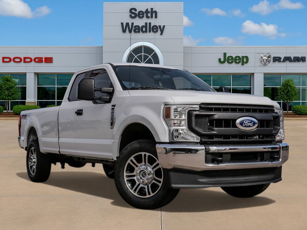 Oxford White 2021 Ford F-250 Super Duty XL SuperCab 4WD Pickup Truck Four-Wheel Drive 6-Speed Automatic