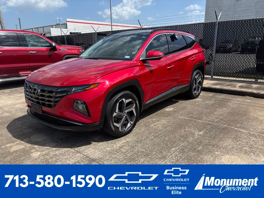 Calypso Red 2023 Hyundai Tucson SUV / Crossover All-Wheel Drive 8-Speed Automatic