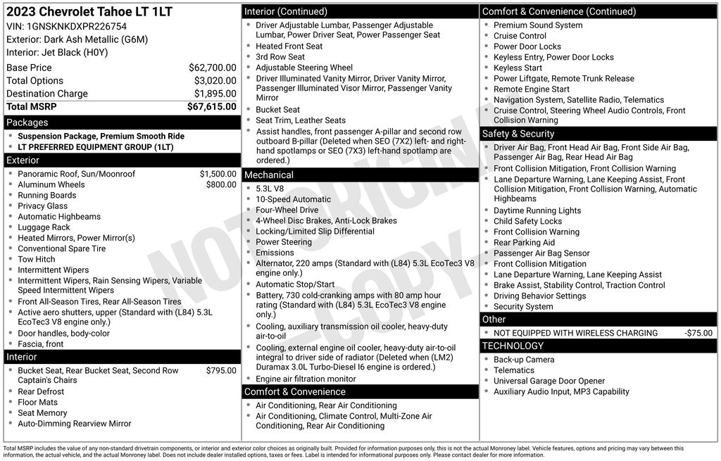2023 Chevrolet Tahoe LT 4WD
