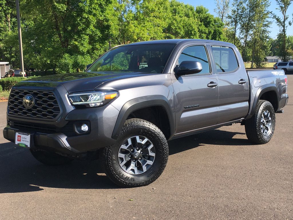 Magnetic Gray Metallic 2022 Toyota Tacoma Pickup Truck Four-Wheel Drive 6-Speed Manual