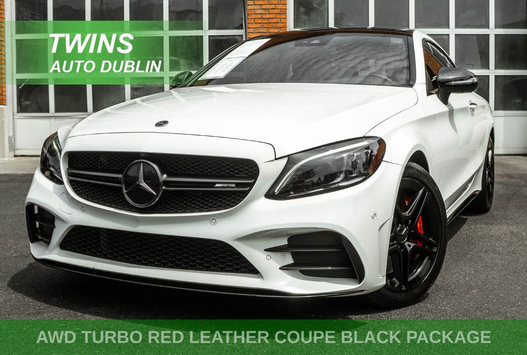 White 2021 Mercedes-Benz C-Class Coupe All-Wheel Drive 9-Speed Automatic