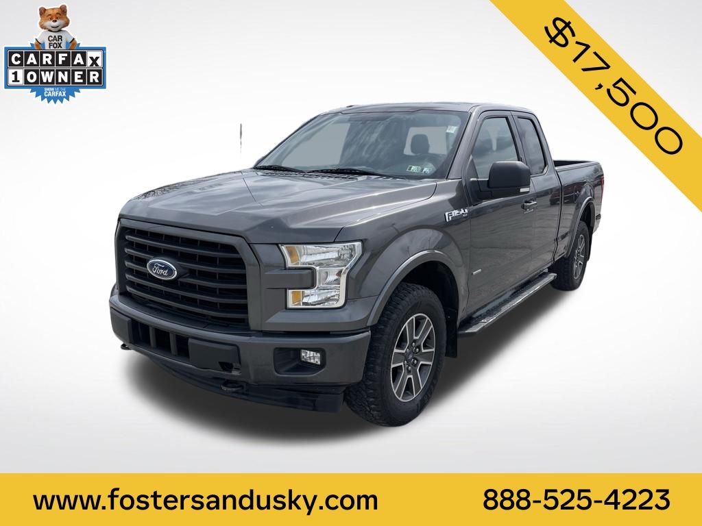 Gray (Magnetic) 2017 Ford F-150 XLT SuperCab 4WD Pickup Truck Four-Wheel Drive 6-Speed Automatic