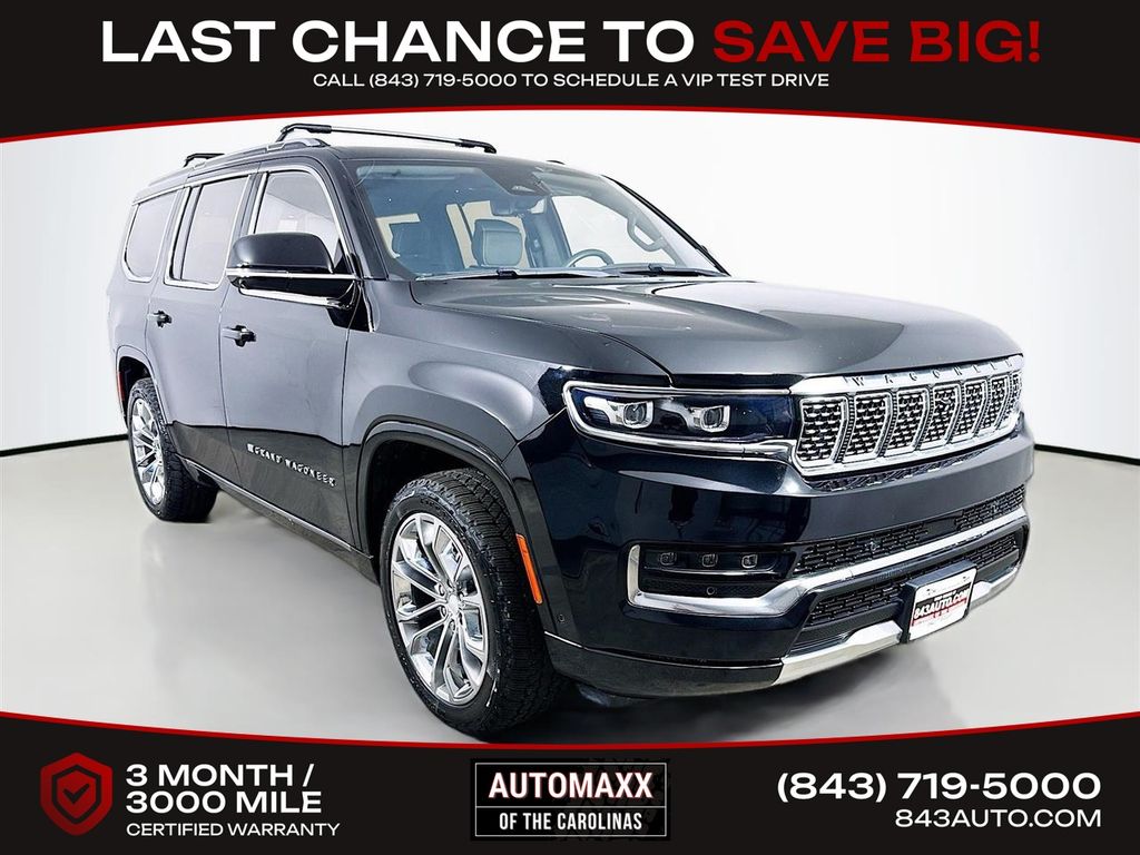 Diamond Black Crystal Pearlcoat 2022 Jeep Grand Wagoneer SUV / Crossover Four-Wheel Drive 8-Speed Automatic