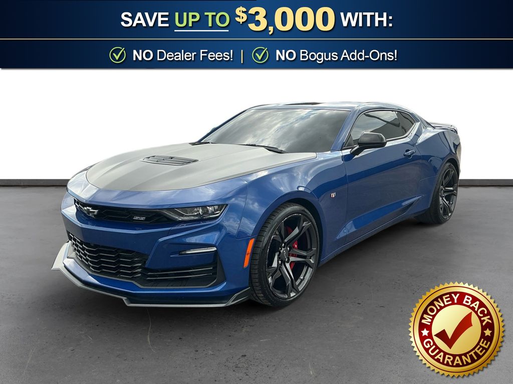 Riverside Blue Metallic 2022 Chevrolet Camaro 1SS Coupe RWD Coupe Rear-Wheel Drive 6-Speed Manual