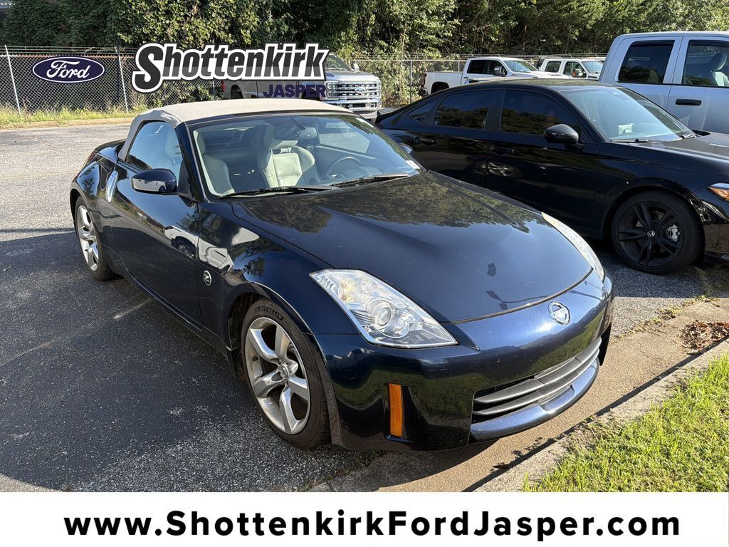 San Marino Blue Pearl 2007 Nissan 350Z Coupe Rear-Wheel Drive 5-Speed Automatic Overdrive