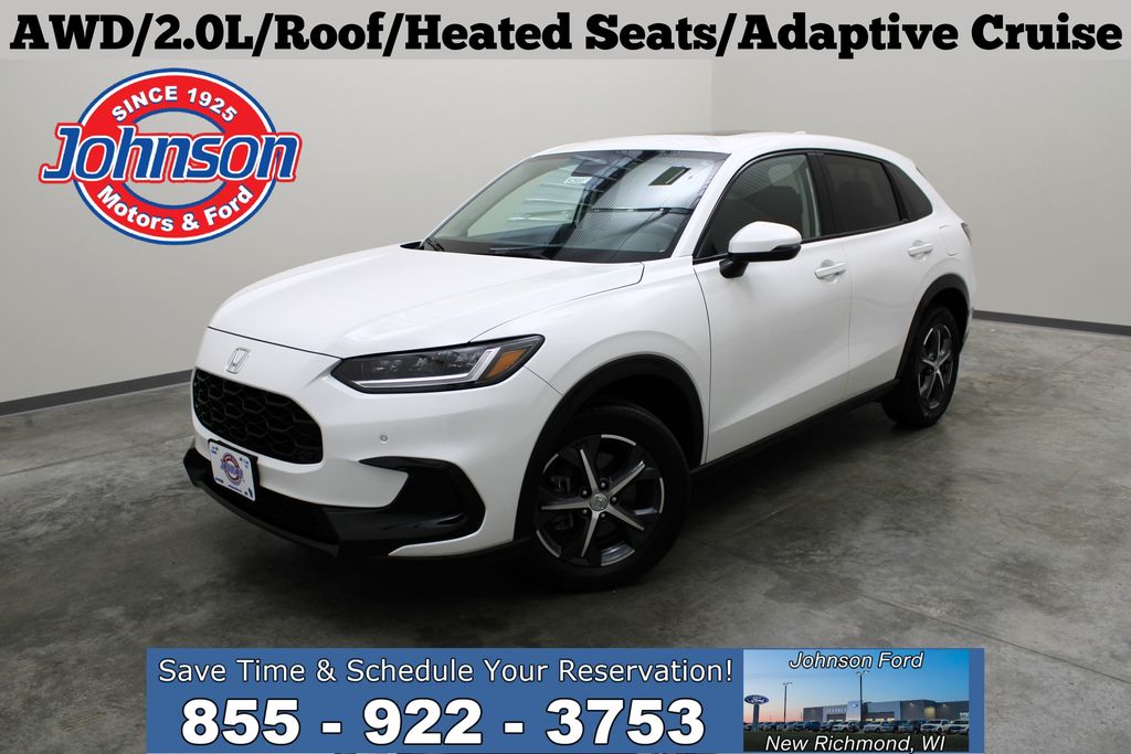 White 2024 Honda HR-V EX-L AWD SUV / Crossover All-Wheel Drive Continuously Variable Transmission