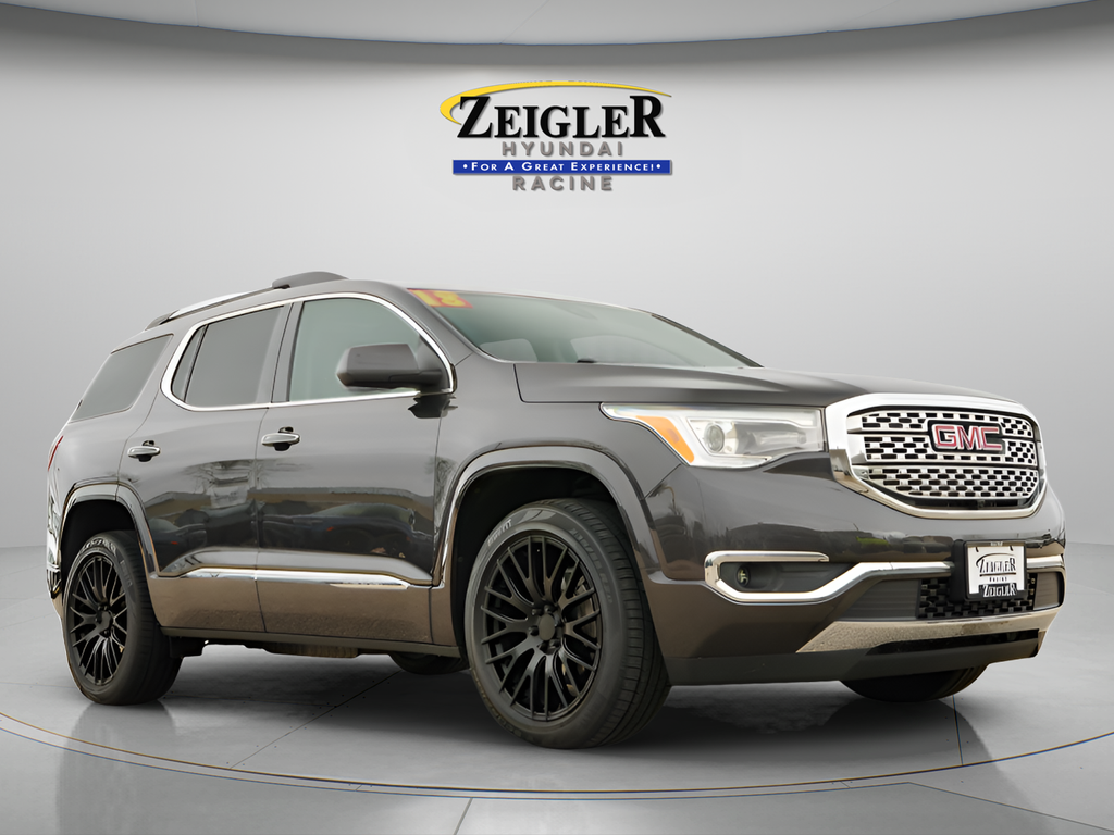 Gray (Iridium Metallic) 2018 GMC Acadia Denali AWD SUV / Crossover Four-Wheel Drive 6-Speed Automatic