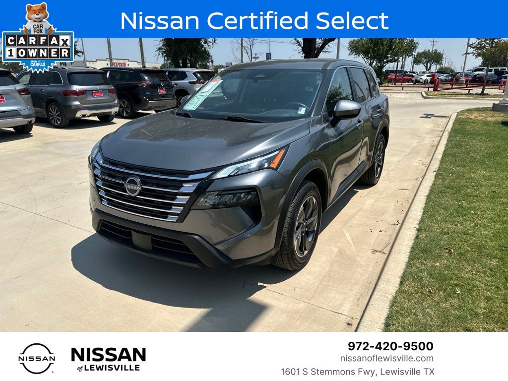 Gray (Gun Metallic) 2024 Nissan Rogue SUV / Crossover Front-Wheel Drive Continuously Variable Transmission