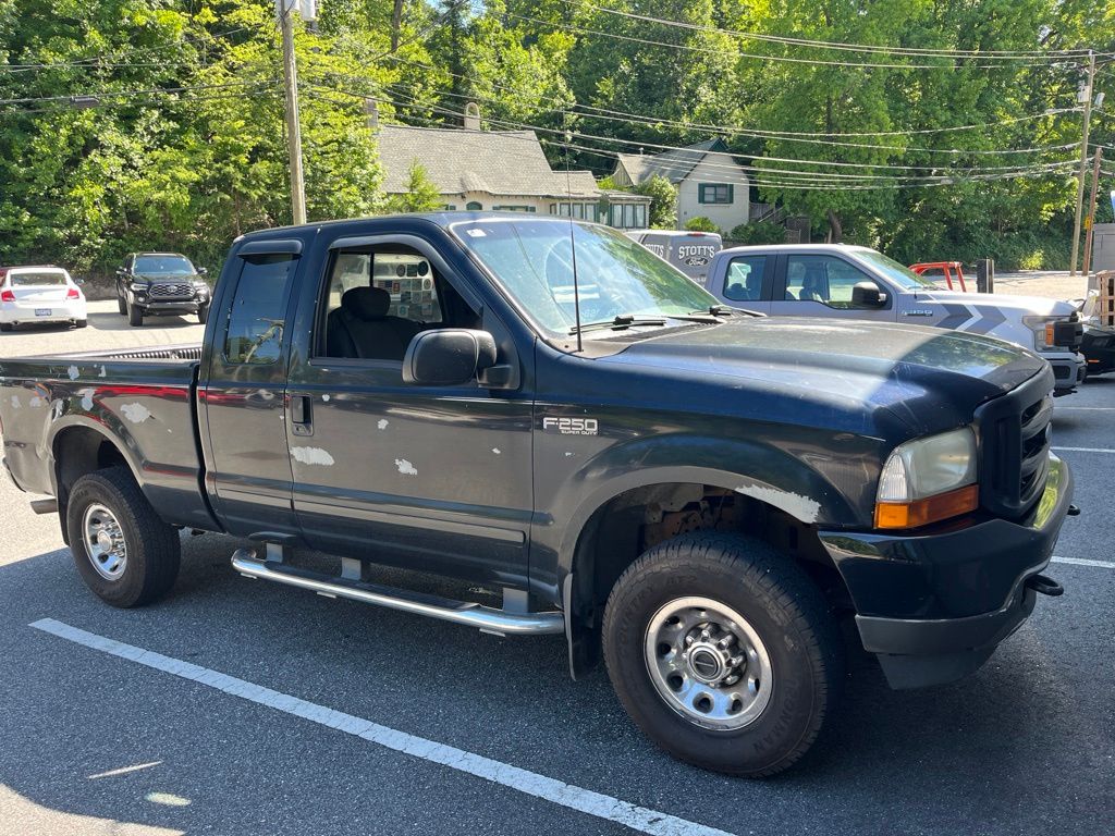 Black 2003 Ford F-250 Super Duty XL SuperCab 4WD Pickup Truck Four-Wheel Drive 4-Speed Automatic