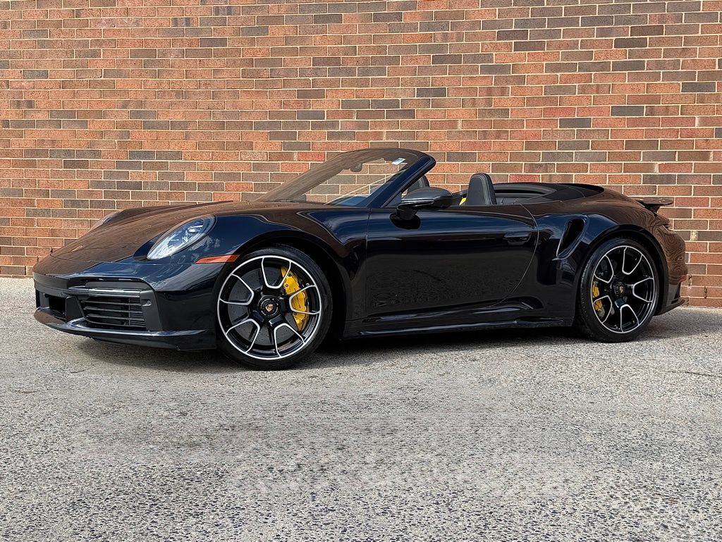 Jet Black 2024 Porsche 911 Turbo S Cabriolet AWD Convertible All-Wheel Drive 8-Speed Automatic