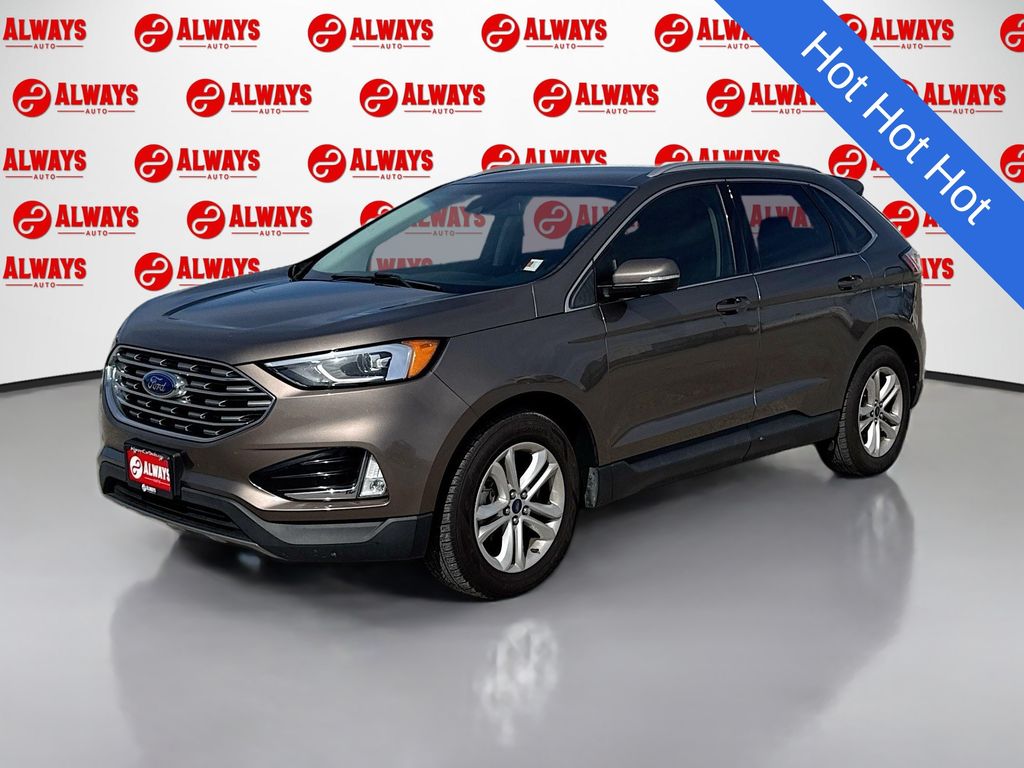 Stone Gray Metallic 2019 Ford Edge SEL FWD SUV / Crossover Front-Wheel Drive 8-Speed Automatic