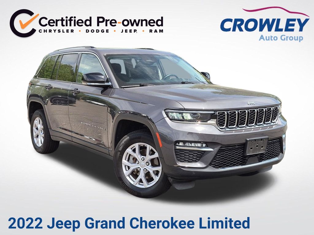 Baltic Gray Metallic Clearcoat 2022 Jeep Grand Cherokee SUV / Crossover Four-Wheel Drive 8-Speed Automatic