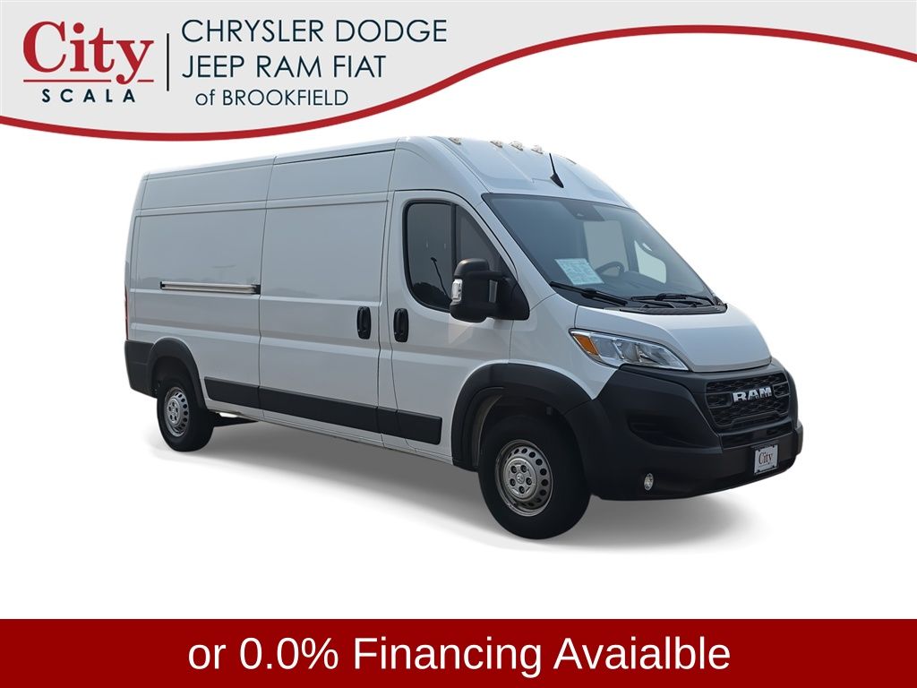 Bright White Clearcoat 2024 RAM ProMaster Van Front-Wheel Drive 9-Speed Automatic