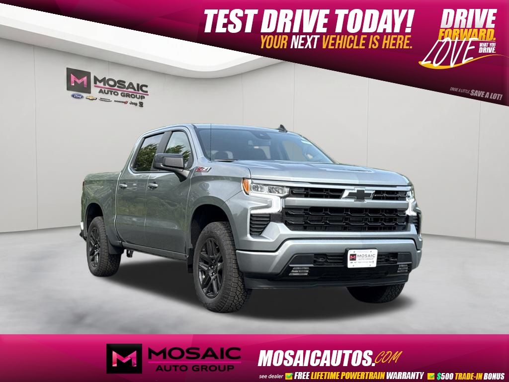 Sterling Gray Metallic 2026 Chevrolet Silverado 1500 Pickup Truck Four-Wheel Drive Automatic