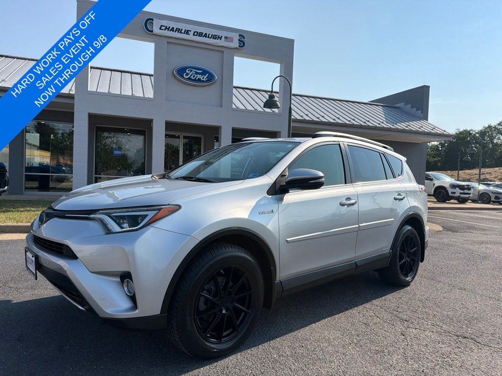 Classic Silver Metallic 2016 Toyota RAV4 Hybrid SUV / Crossover All-Wheel Drive Continuously Variable Transmission