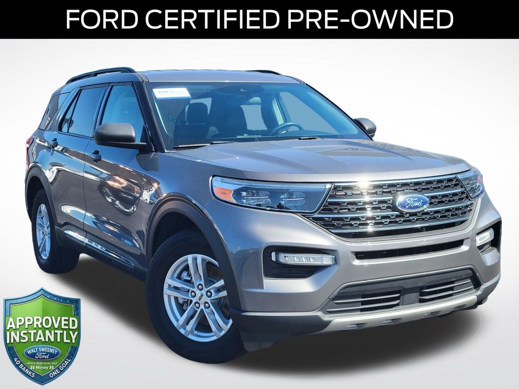 Gray Metallic 2022 Ford Explorer SUV / Crossover All-Wheel Drive Automatic