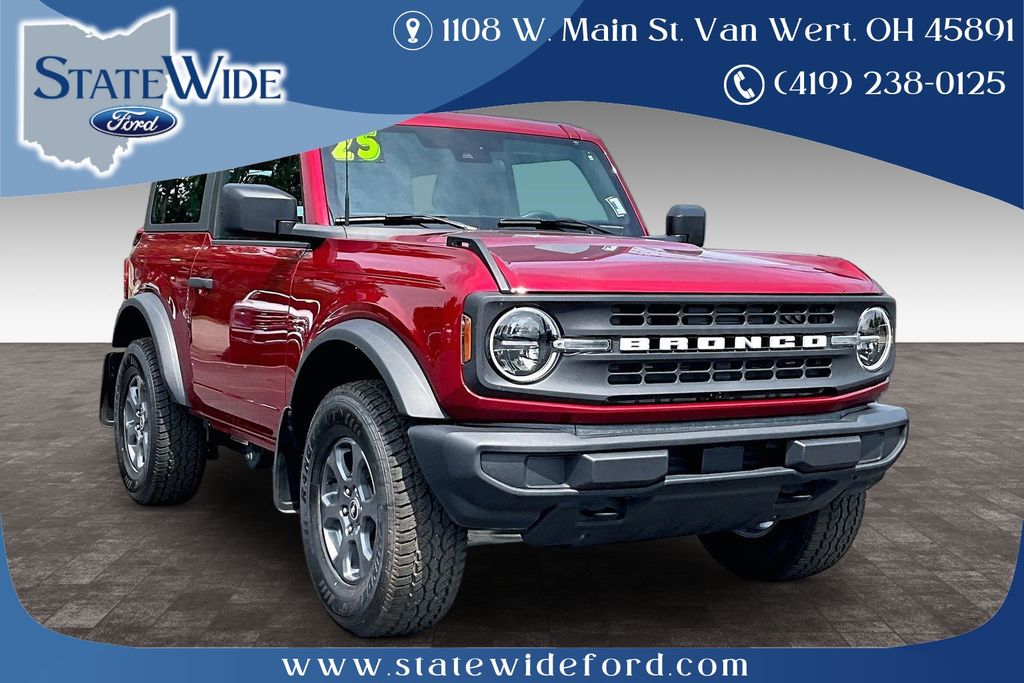 Ruby Red Metallic 2025 Ford Bronco 2-Door 4WD SUV / Crossover Four-Wheel Drive Automatic