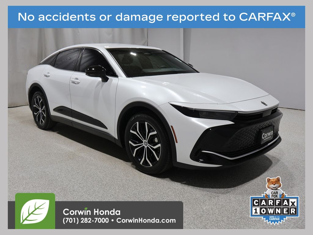 Oxygen White 2026 Toyota Crown XLE AWD Sedan All-Wheel Drive Continuously Variable Transmission
