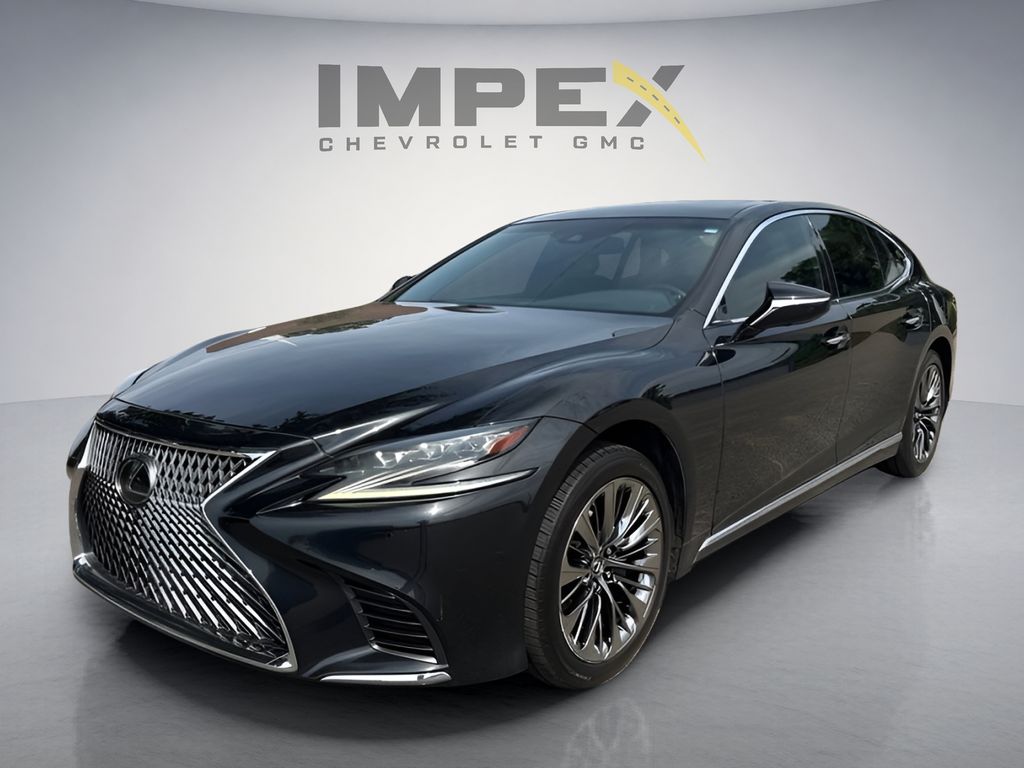 Black (Caviar) 2018 Lexus LS Sedan Rear-Wheel Drive Automatic