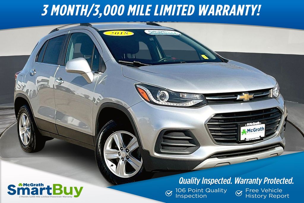 Silver Ice Metallic 2018 Chevrolet Trax LT AWD SUV / Crossover All-Wheel Drive 6-Speed Automatic
