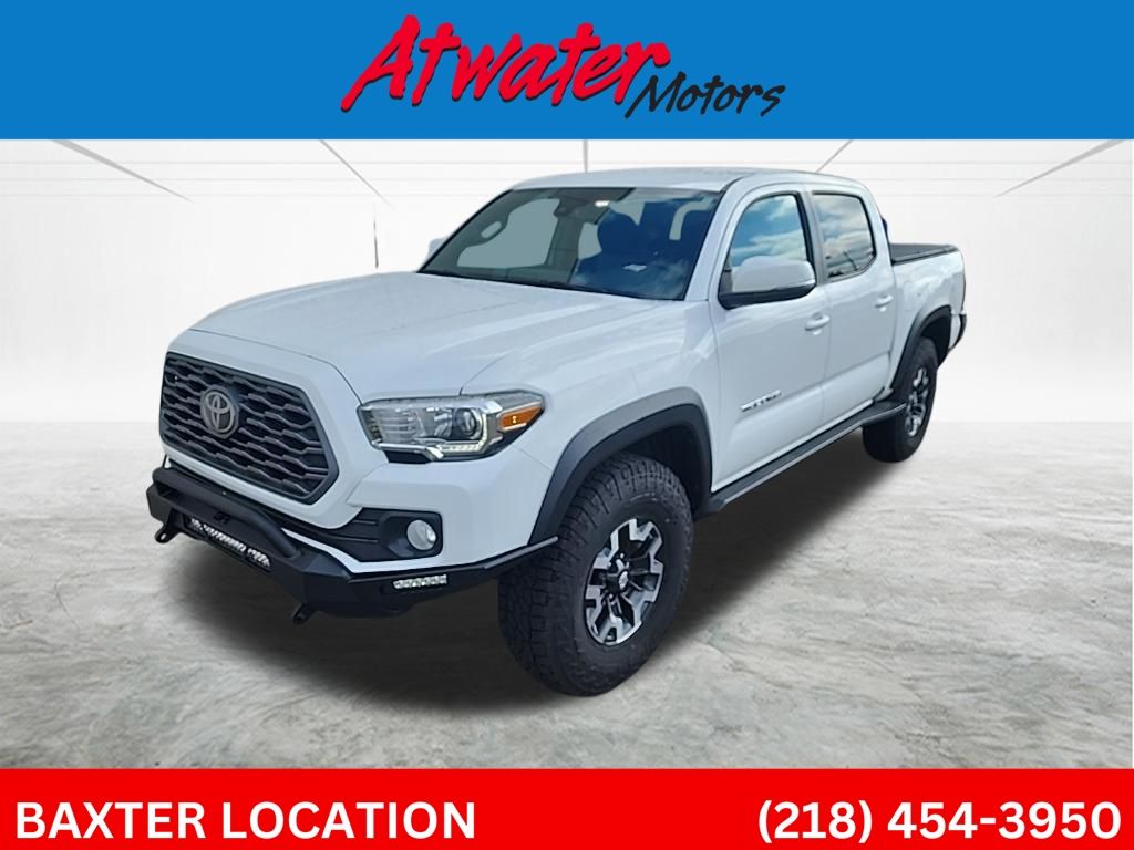 Super White 2021 Toyota Tacoma Pickup Truck Four-Wheel Drive 6-Speed Manual